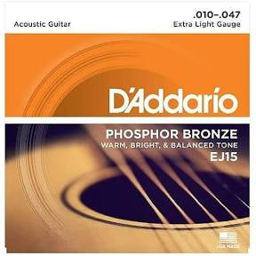 D’Addario Acoustic Guitar Strings(EJ15) 6 string