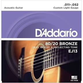 D’Addario Acoustic Guitar Strings (EJ13) 6 string