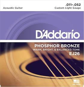 D’Addario Acoustic Guitar Strings(EJ26) 6 string