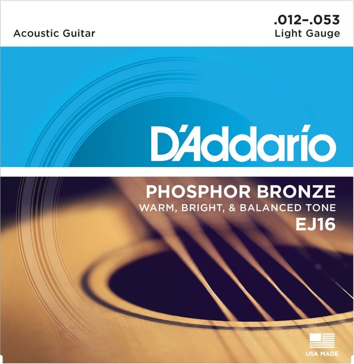 D’Addario Acoustic Guitar Strings(EJ16) 6 string