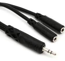Hosa Y Cable 3.5mm TRS to dual 3.5mm TRSF (YMM-232)