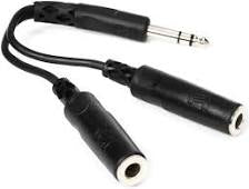 Hosa Y Cable 1/4" TRS to 1/4" TR (YPP-118)