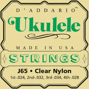 D’Addario Ukulele Strings Clear (J65)