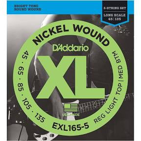 D’Addario Bass Strings (EXL165-5) 5 string